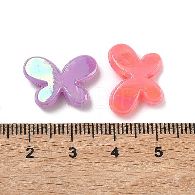 UV Plating Opaque Acrylic Beads SACR-F016-04-1