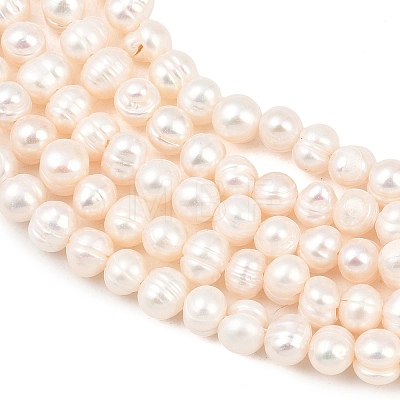 Natural Cultured Freshwater Pearl Beads Strands PEAR-D003-01C-02-1