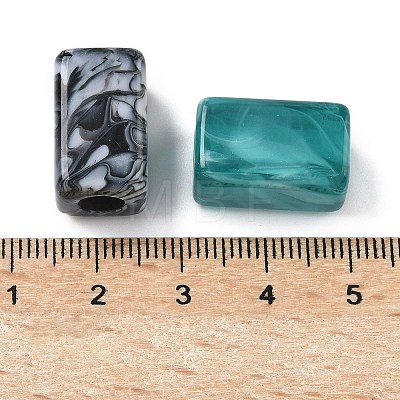 Tow Tone Acrylic Beads OACR-C040-04-1