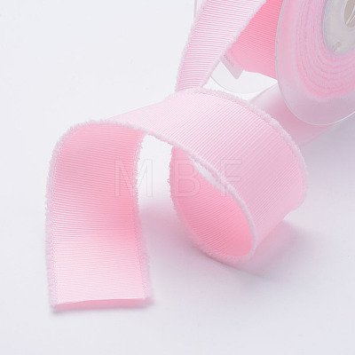 Polyester Frayed Grosgrain Ribbons ORIB-N0002-38mm-01-1