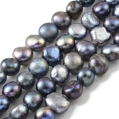 Dyed Natural Cultured Freshwater Pearl Beads Strands PEAR-A006-04G-1