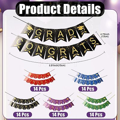 Congrats Grad Paper Hanging Banner TH-FZCC84D-01B-04-1