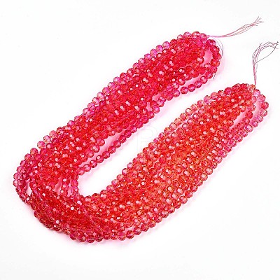 Baking Paint Transparent Glass Beads X1-DGLA-A035-T10mm-A02-1