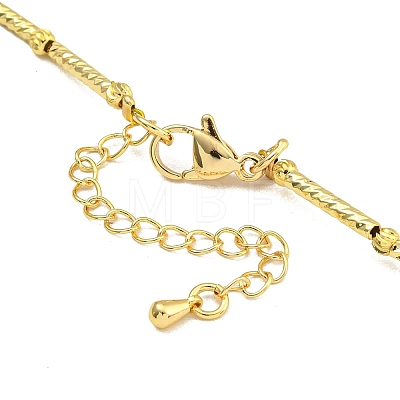 Rack Plating Brass Bib Necklaces for Women NJEW-C059-09G-03-1