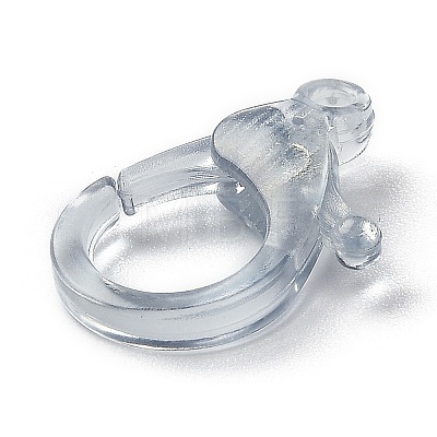 Transparent Plastic Lobster CLaw Clasps LS-KY-H005-A04-1