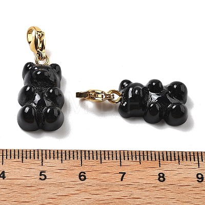 Bear Resin Pendant Decorations STAS-M092-01G-09-1