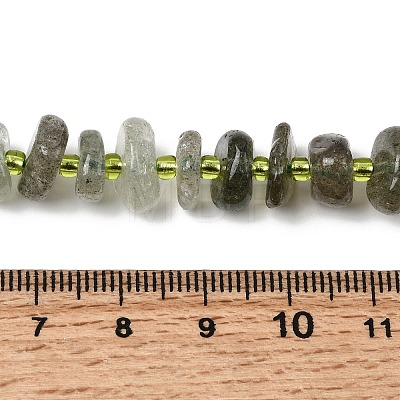 Natural Green Quartz Beads Strands G-L649-C03-01-1
