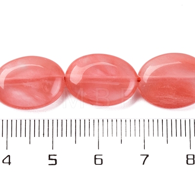 Cherry Quartz Glass Beads Strands G-L605-F02-01-1