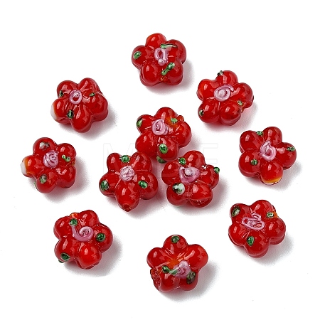 15PCS Handmade Lampwork Beads LAMP-YW0001-66G-1