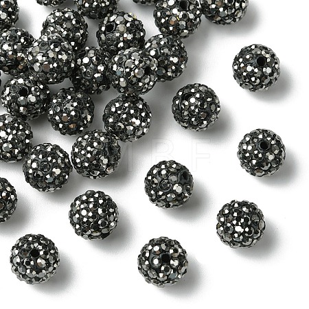 30Pcs Pave Disco Ball Beads RB-YW0001-14N-1