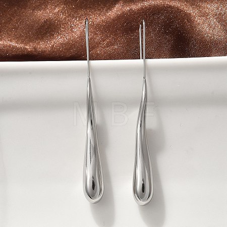 304 Stainless Steel Dangle Earrings EJEW-U048-01P-1