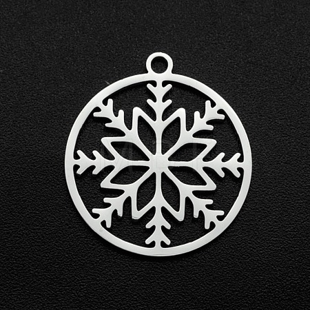Non-Tarnish Christmas 201 Stainless Steel Pendants STAS-R111-JA693-1