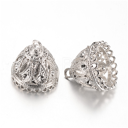 Alloy Pendant Bail Rhinestone Settings X-PALLOY-S090-20P-LF-1