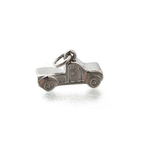 Brass Micro Pave Cubic Zirconia Charms KK-P295-13P-1