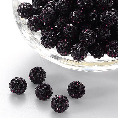 Pave Disco Ball Beads RB-H258-8MM-204-1