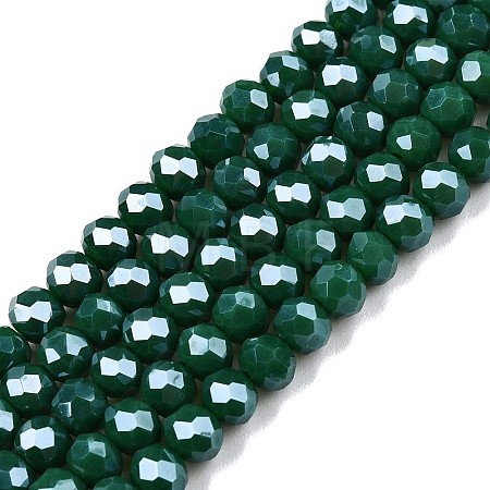 Electroplate Glass Beads Strands EGLA-A044-P4mm-A09-1