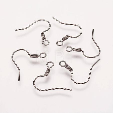 Brass Earring Hooks KK-Q363-B-NF-1