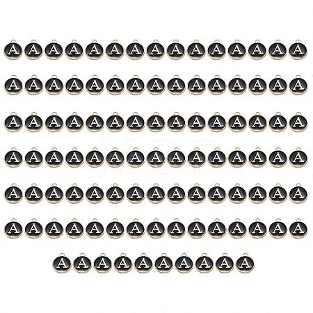 Golden Plated Enamel Alloy Charms ENAM-SZ0001-26B-A-1