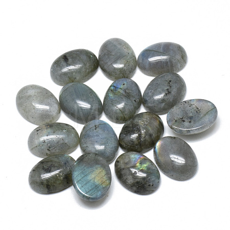 Natural Labradorite Cabochons X-G-T073-20-10x14-1