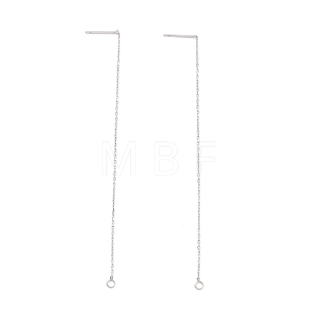 Non-Tarnish 304 Stainless Steel Stud Earring Finding STAS-E161-06P-1