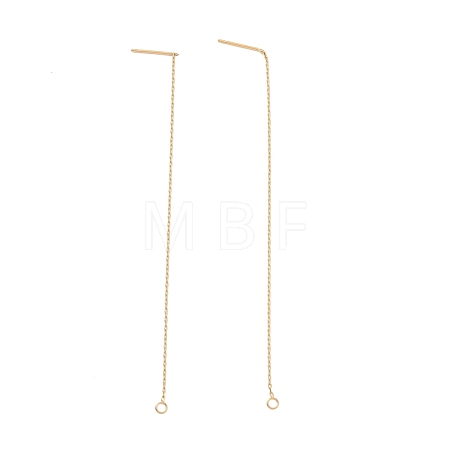 Ion Plating(IP) 304 Stainless Steel Stud Earring Finding STAS-E161-06G-1