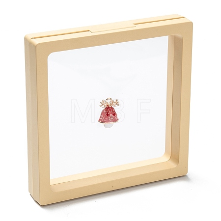 Square Transparent PE Thin Film Suspension Jewelry Display Box LS-CON-D009-01C-01-1