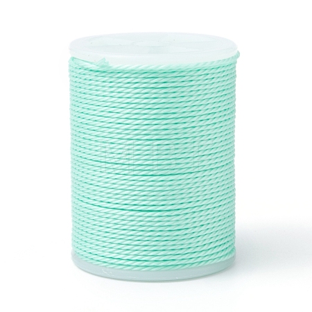 Round Waxed Polyester Cord X-YC-G006-01-1.0mm-34-1