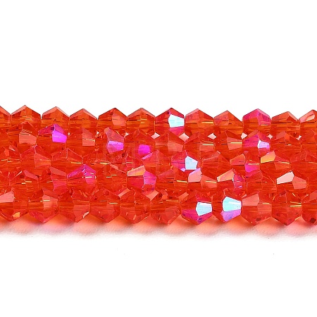 Transparent Electroplate Glass Beads Strands EGLA-A039-T2mm-L14-1