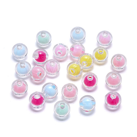 Transparent Acrylic Beads TACR-YW0001-03A-1