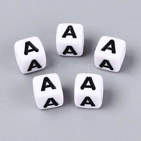Opaque Acrylic Beads SACR-N020-04A-A-1