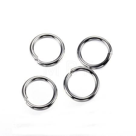 Tarnish Resistant 304 Stainless Steel Open Jump Rings A-STAS-D448-098P-7mm-1