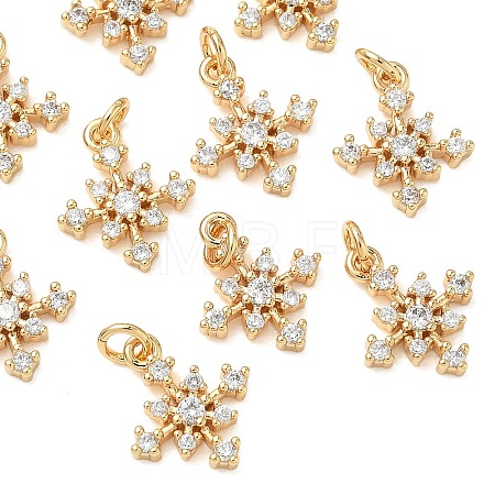 SHEGRACE Brass Micro Pave Cubic Zirconia Pendants XGRQ3D032-487G-1