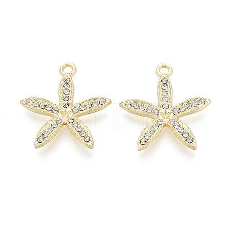 Alloy & Crystal Rhinestone Pendants PALLOY-T095-01KCG-1
