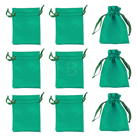 10Pcs Brocade Good Luck Fortune Drawstring Gift Blessing Bags PAAG-TADJ0001-01D-1