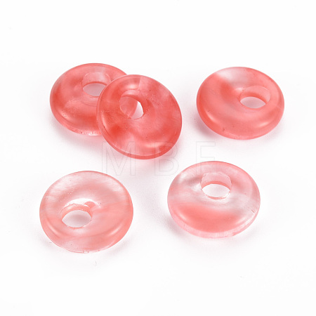Cherry Quartz Glass Pendants G-T122-67M-1