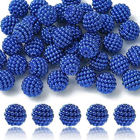 Imitation Pearl Acrylic Beads OACR-FS0001-45E-1