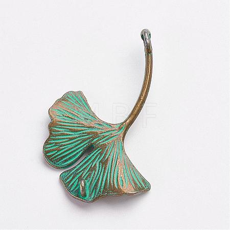 Tibetan Style Alloy Pendants PALLOY-F187-40ABG-1
