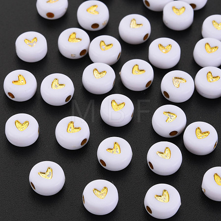 Plating Acrylic Beads PACR-R242-01-1