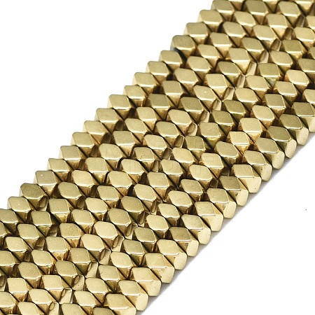 Electroplate Non-magnetic Synthetic Hematite Beads Strands G-S352-67-1