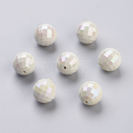 Opaque Chunky Bubblegum Acrylic Beads SACR-R605-8-1