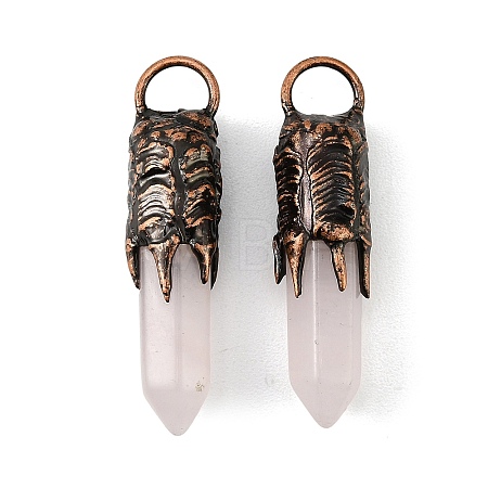 Natural Rose Quartz Big Pendants G-D102-05R-04-1