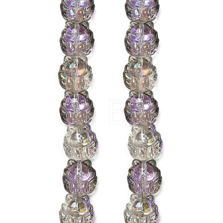 Electroplate Glass Bead Strands EGLA-H110-01HR-04-1