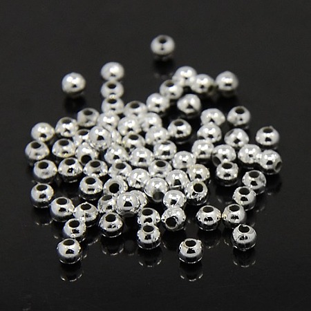 Plating Plastic Acrylic Round Beads PACR-L003-5mm-S-1