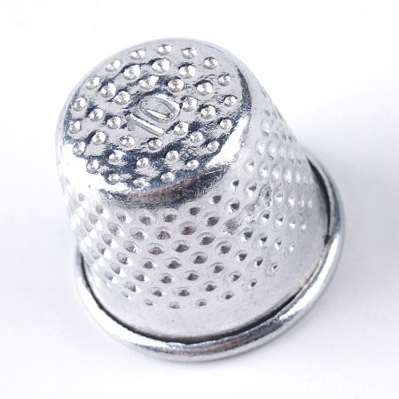 Aluminum Finger Thimbles Metal Shield Sewing Grip Protector LS-FIND-R032-06P-1