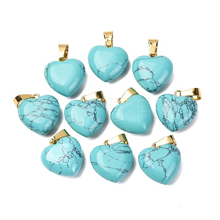 Synthetic Turquoise Pendants G-I311-A33-G-1