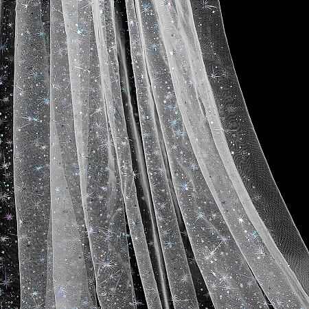 Star Pattern Nylon Fabric DIY-PH0038-37D-1
