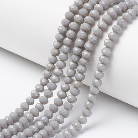 Opaque Solid Color Glass Beads Strands EGLA-A034-P3mm-D10-1