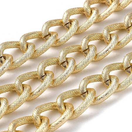 Oxidation Aluminum Textured Curb Chains CHA-H001-14KCG-1