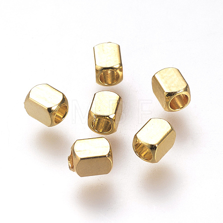 Brass Spacer Beads KK-T016-14G-1