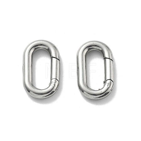 304 Stainless Steel Spring Gate Clasp Findings STAS-B082-05B-P-1